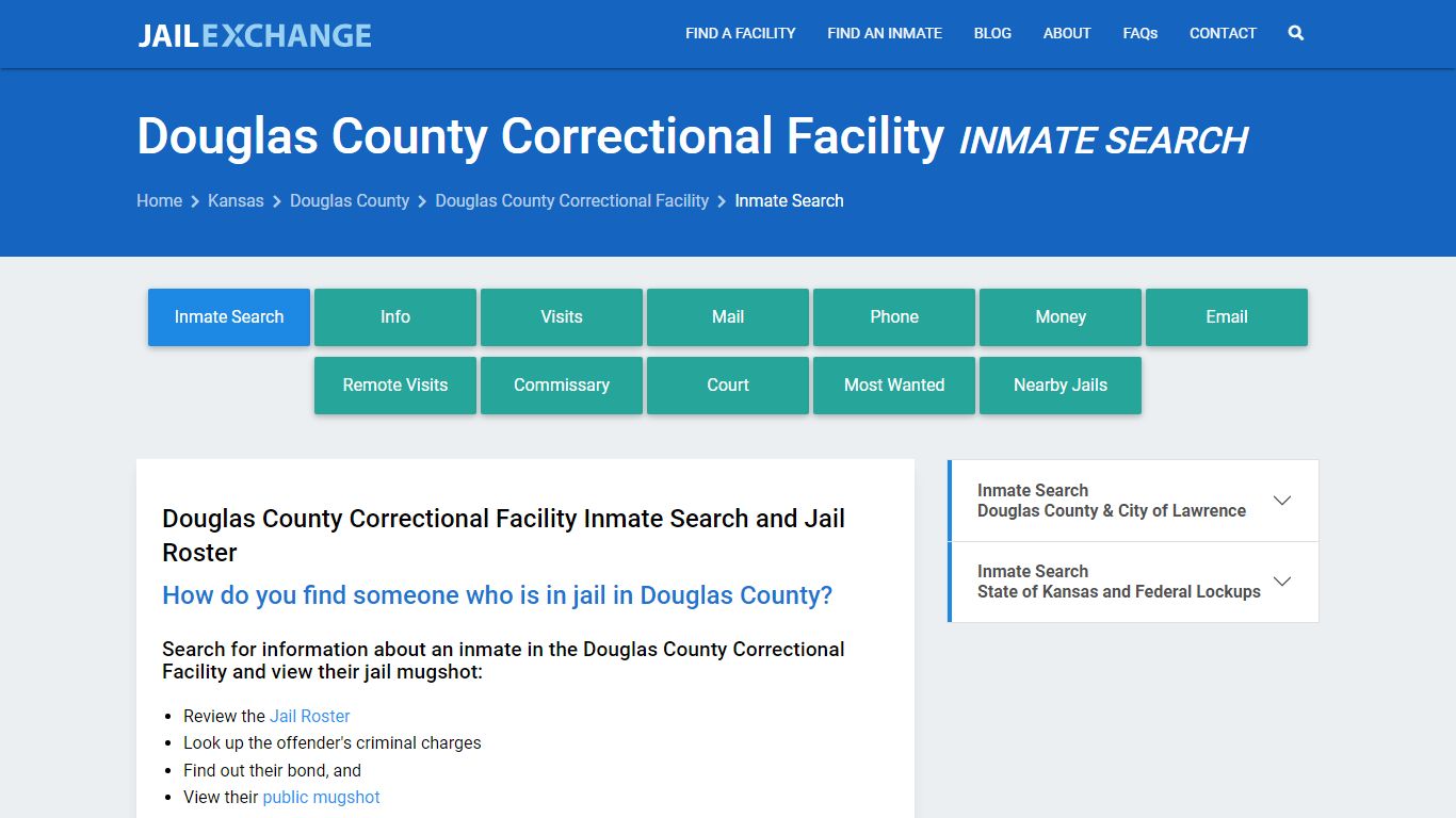 Douglas County Correctional Facility Inmate Search - Jail Exchange